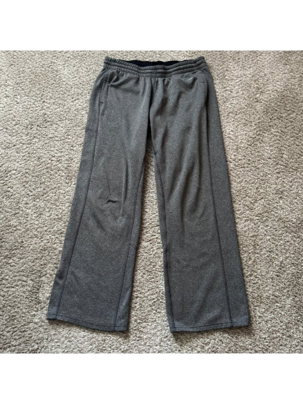 Nike Joggers Men's Size L Dri-FIT Activewear Pants Gray Fleece Training Gym
